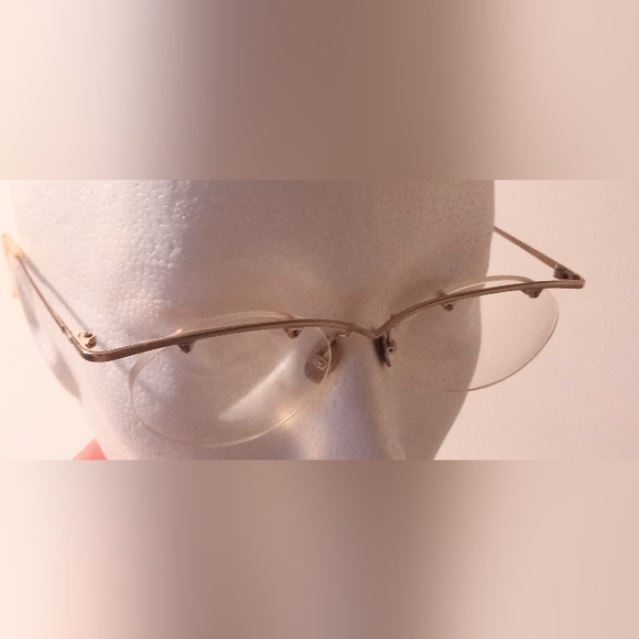 1990s Flair Unique Vintage Half Rim Jet Set 699 Eyeglasses Sunglasses Frame - Picture 5 of 11